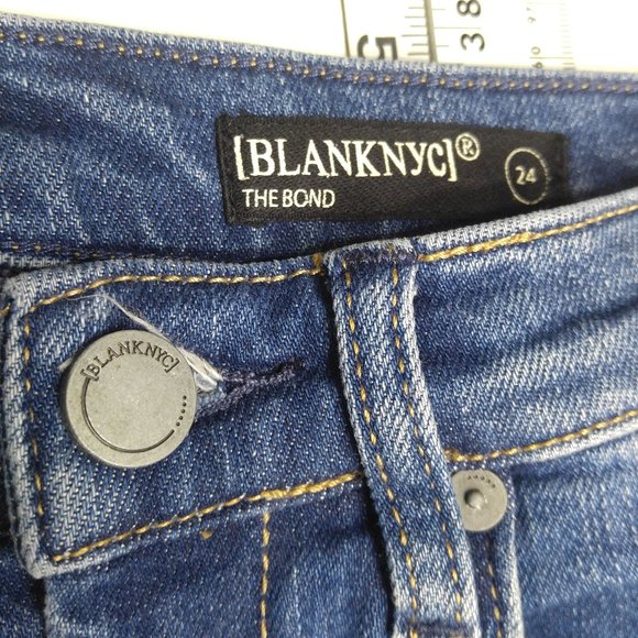 BlankNYC Bond Skinny Jeans 24 Studded Stretch C176 - Picture 5 of 8